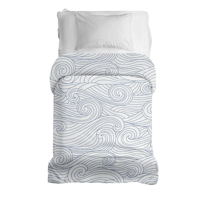 Coperte terapeutiche con rivestimento in cotone onde blu