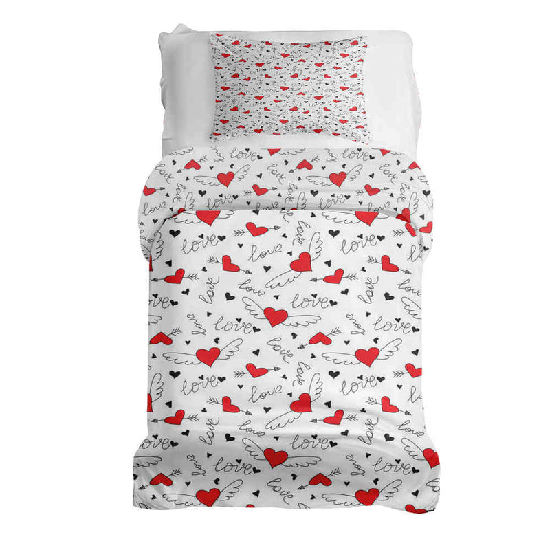 Therapy blankets bedding set Love gives wings