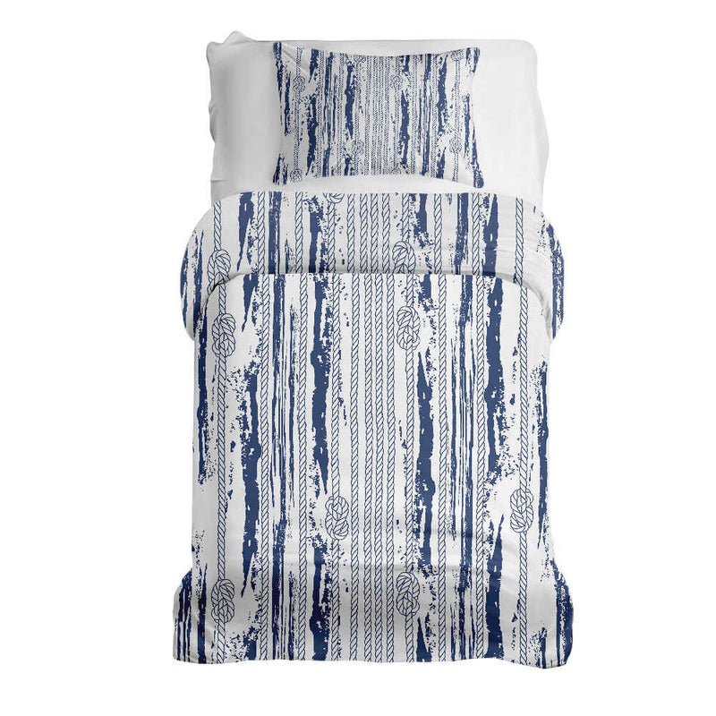 Therapy blanket bedding set, striped pattern.