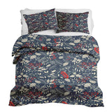 Set di biancheria da letto con coperte terapeutiche e foglie natalizie