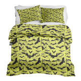 Therapy blanket bedding set, yellow, bat design.