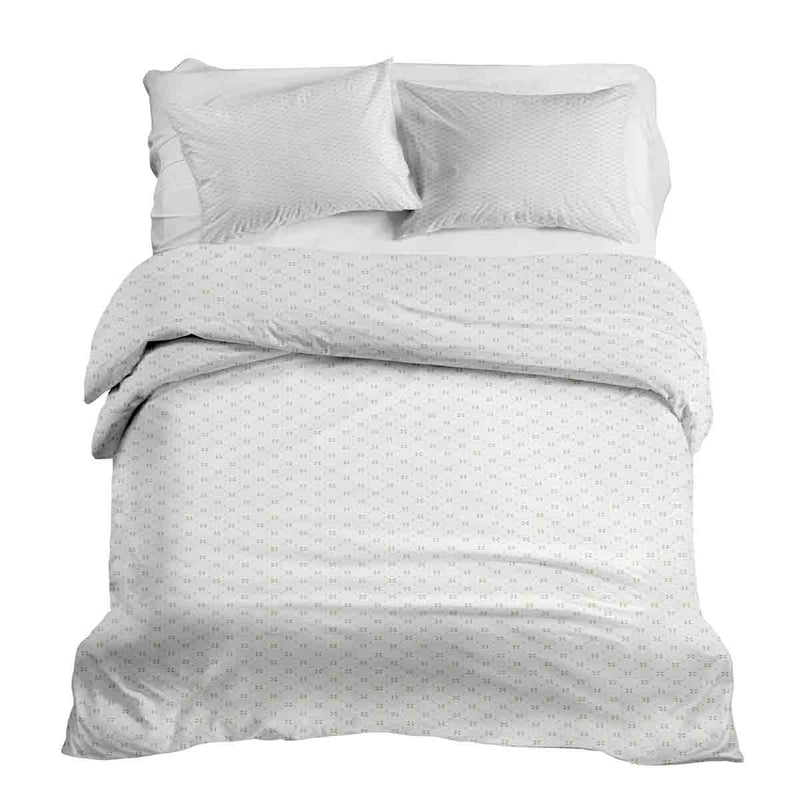 Therapy blankets bedding set white floral pattern