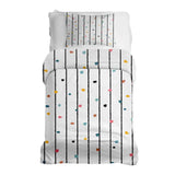 Set di biancheria da letto con coperte terapeutiche a pois colorati