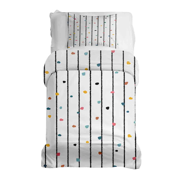 Set di biancheria da letto con coperte terapeutiche a pois colorati