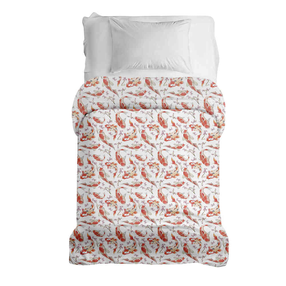 Couverture thérapeutique originale - Housse en coton carpe orange