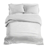 Therapy blankets bedding set white floral pattern