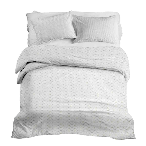 Therapy blankets bedding set white floral pattern