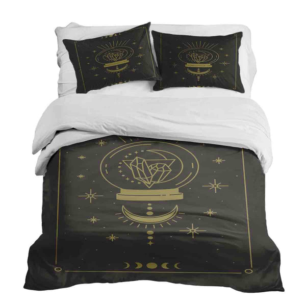 Therapy blankets bedding set crystal ball