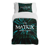 Set de ropa de cama con manta terapéutica y inscripción The Matrix