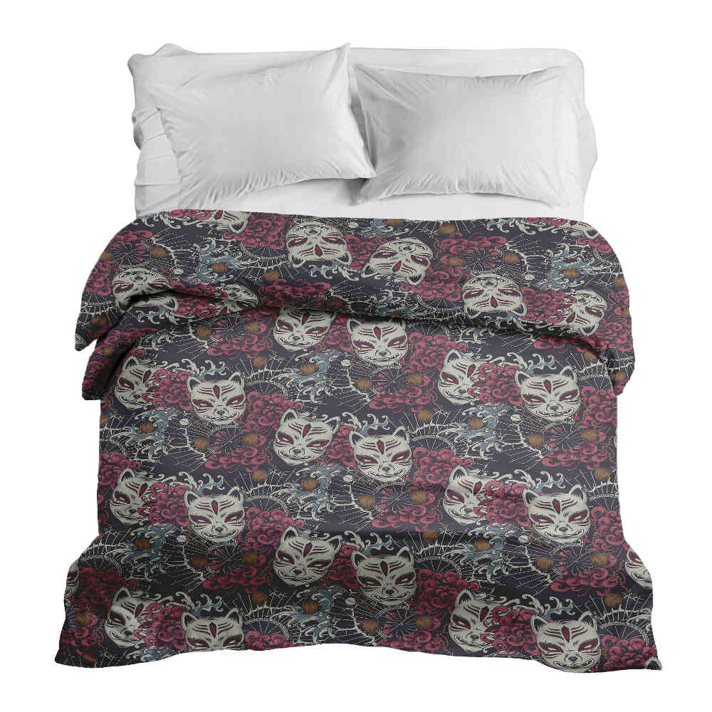 Original therapy blanket - cotton cover creepy cat