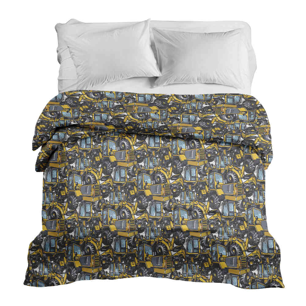 Originele therapiedeken - katoenen hoes tractor