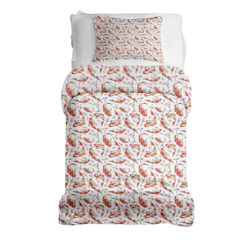 Therapy blankets bedding set carp orange