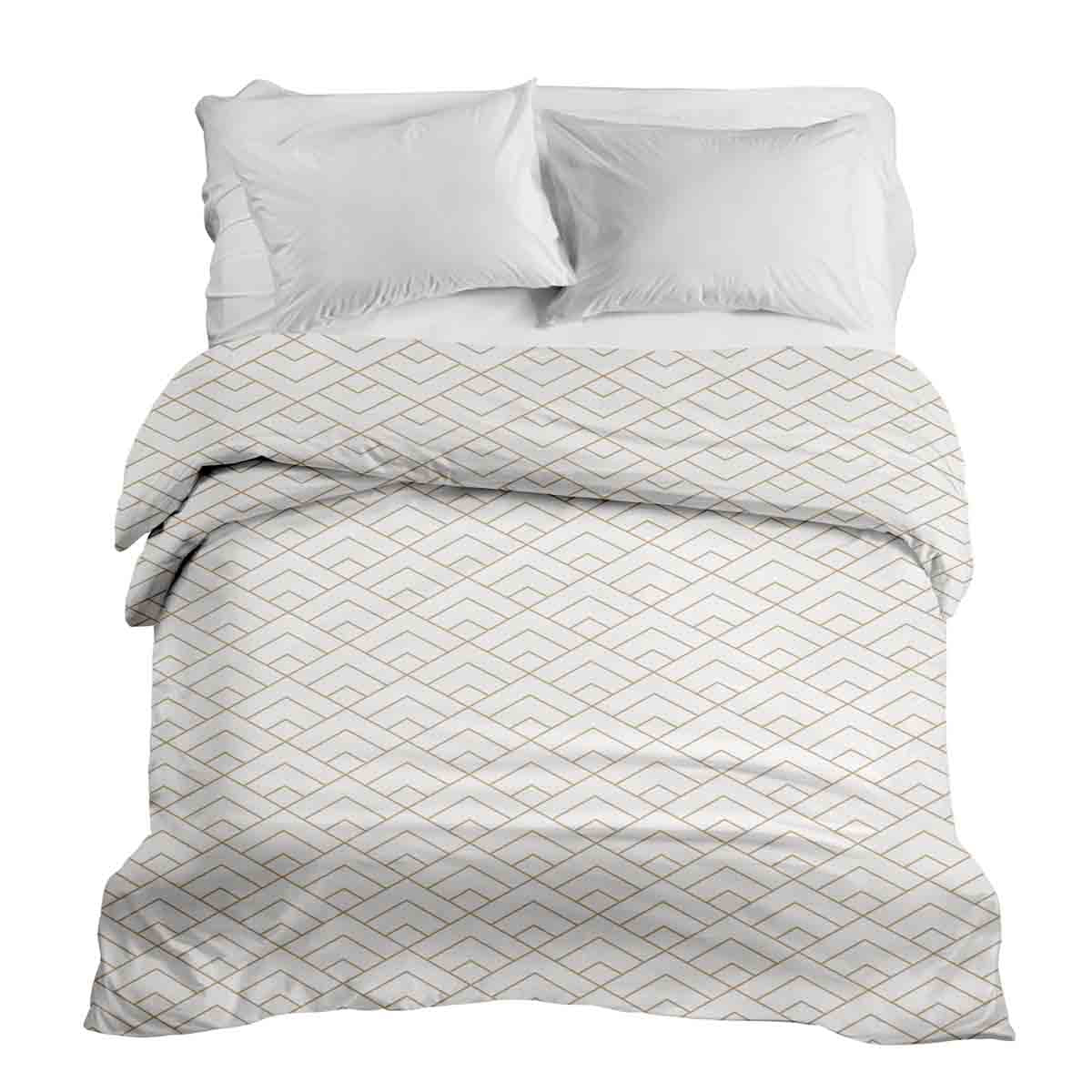 Coperta terapeutica originale - Rivestimento in cotone con motivo a strisce dorate