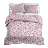 Set di biancheria da letto con coperte terapeutiche e dolci cuoricini