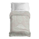Therapiedekens katoenen hoes beige met lichte bladeren