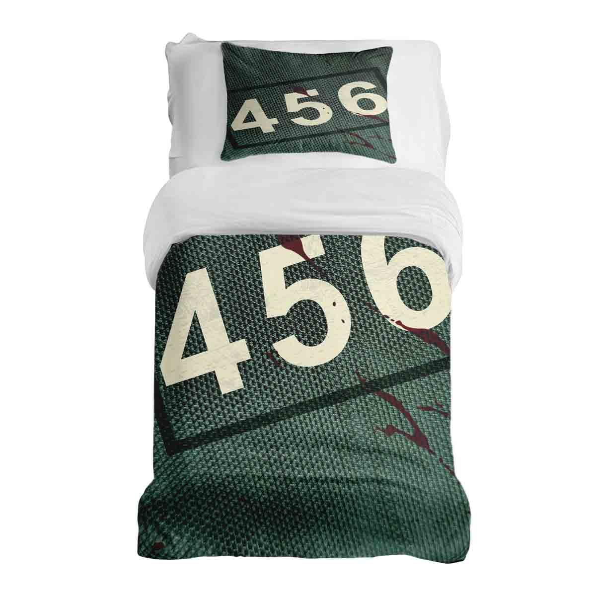 Therapy blankets bedding set green 456