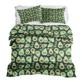 Therapy Blanket Bedding Set Green Avocados