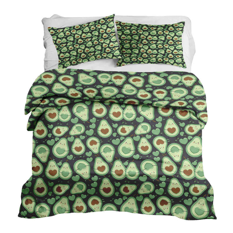 Therapy Blanket Bedding Set Green Avocados