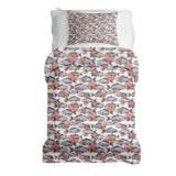 Therapy blanket and bedding set, grey fish.