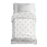 Set di biancheria da letto con coperte terapeutiche bianco con soffioni