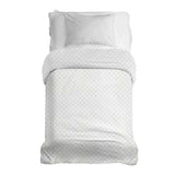 Therapy blankets bedding set white floral pattern