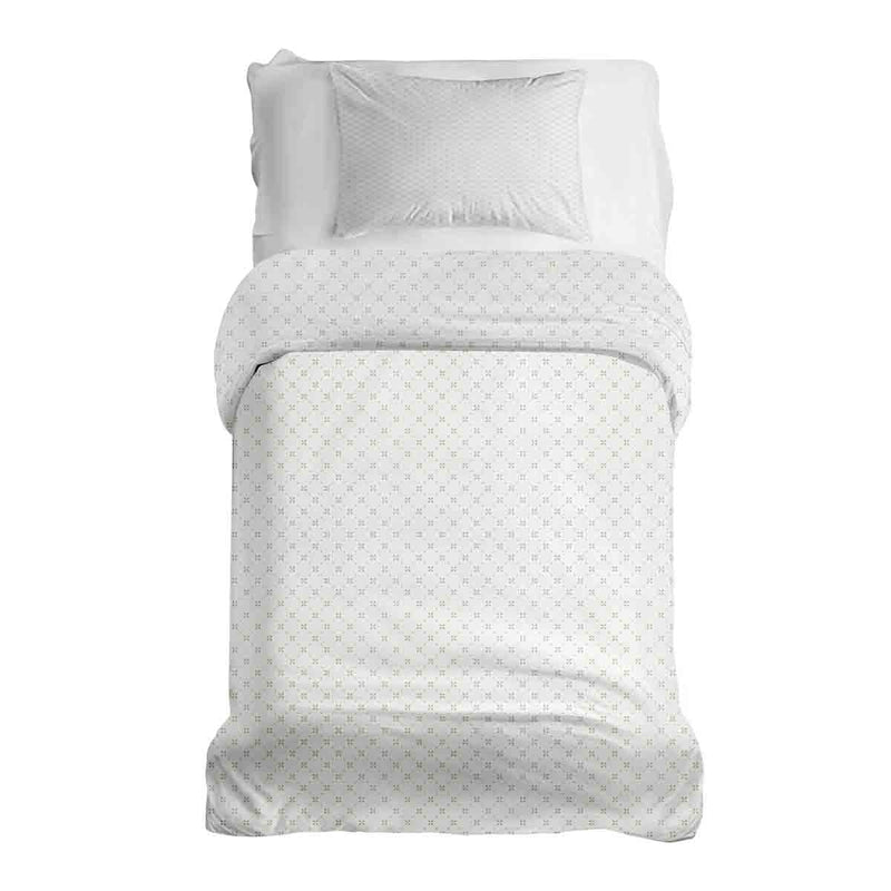 Therapy blankets bedding set white floral pattern