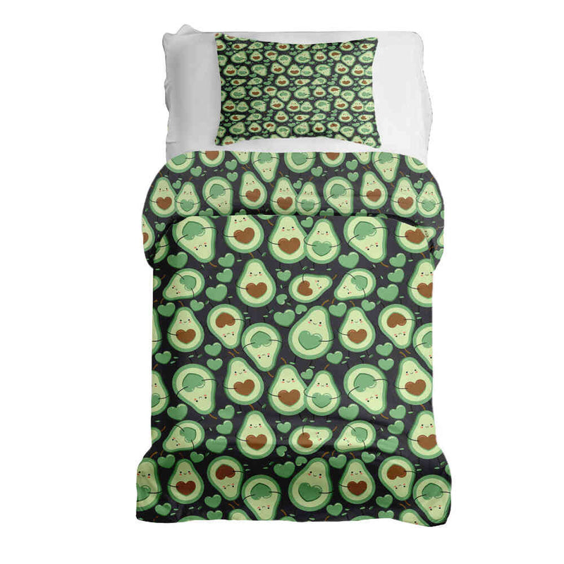 Therapy Blanket Bedding Set Green Avocados