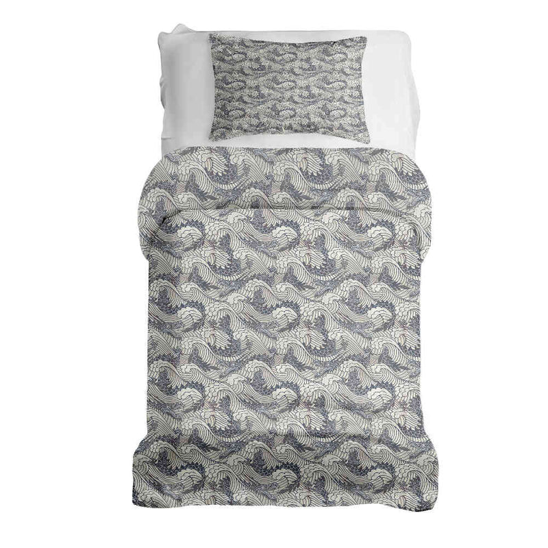 Set di biancheria da letto con coperta terapeutica Mare tempestoso