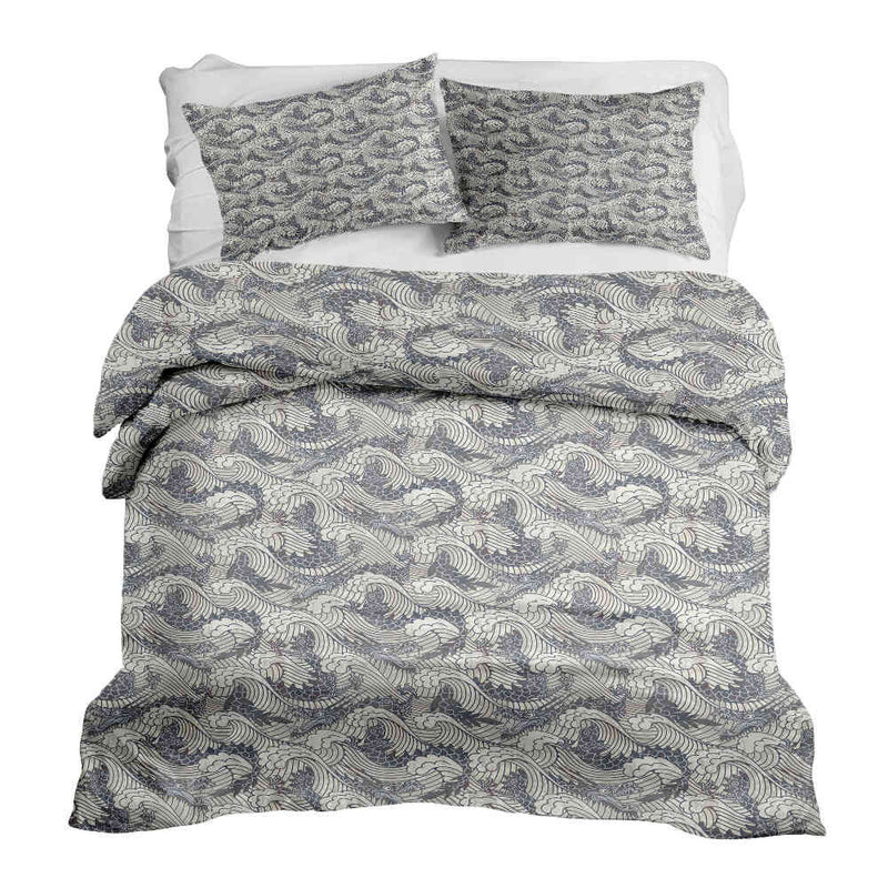Set di biancheria da letto con coperta terapeutica Mare tempestoso