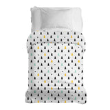 Coperte terapeutiche con rivestimento in cotone bianco con piccoli abeti