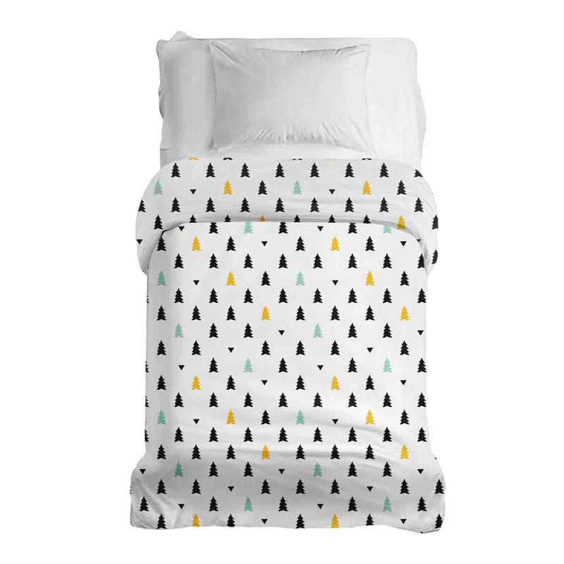Coperte terapeutiche con rivestimento in cotone bianco con piccoli abeti