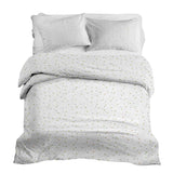 Therapy blanket and bedding set, white with stars and dots.