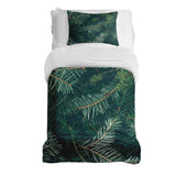 Therapy blanket bedding set with green pine branches