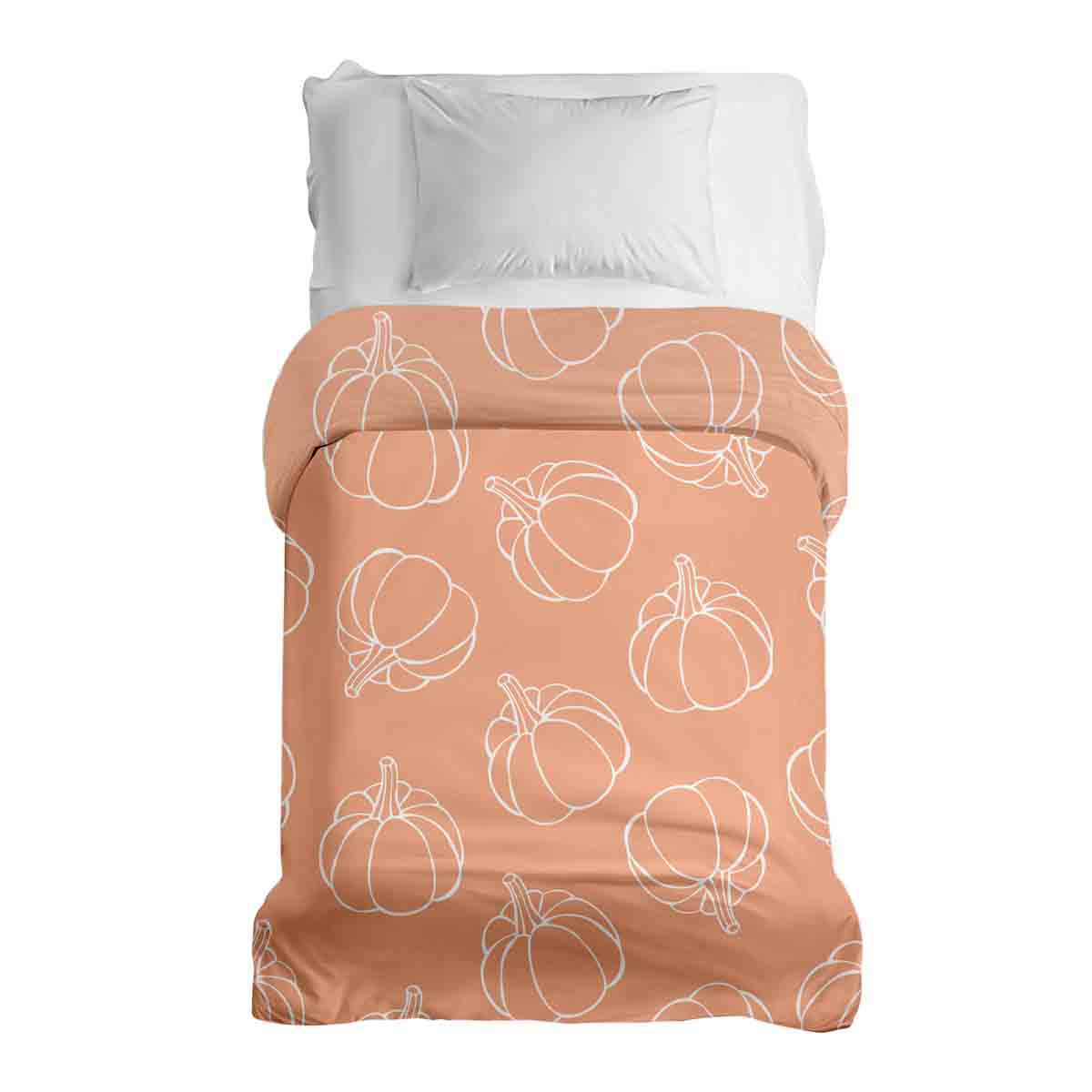 Original therapy blanket - cotton cover orange with pumpkin