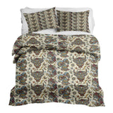 Therapy blankets and bedding set with colorful animal heads.