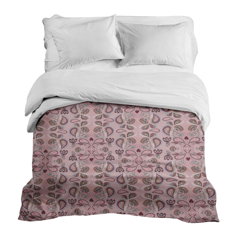 Manta terapéutica con funda de algodón Mandala rosa
