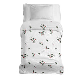 Coperte terapeutiche con rivestimento in cotone bianco rami di vischio