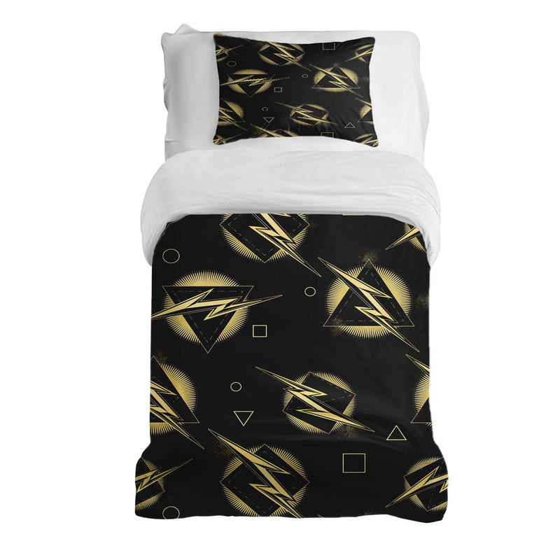 Therapy blankets bedding set yellow lightning bolt