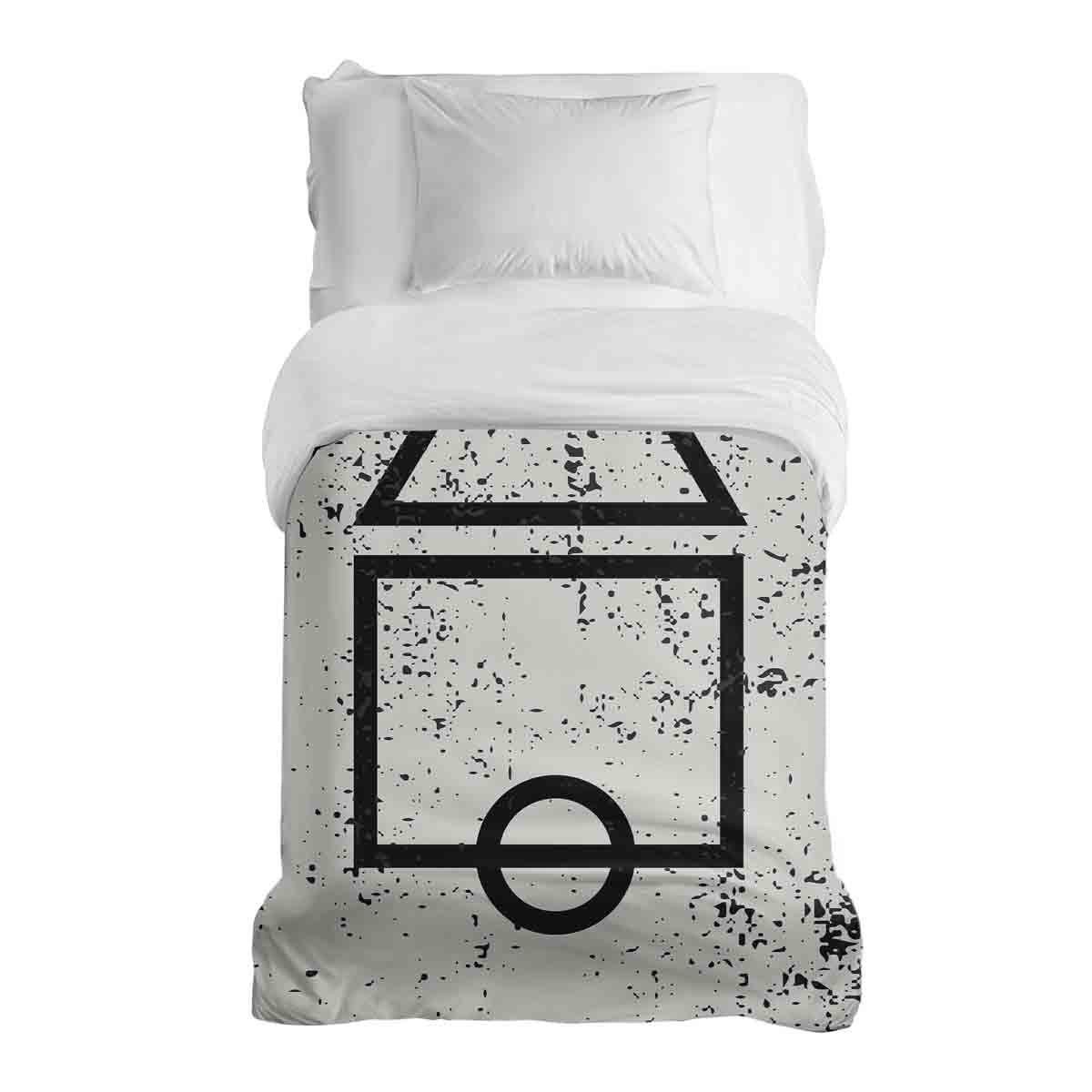 Originele therapiedeken - katoenen hoes wit Dalgona vormen