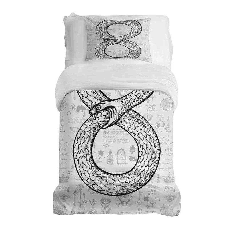 Set di biancheria da letto con motivo serpente per coperte terapeutiche