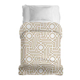 Therapiedekens katoenen hoes beige met vormen