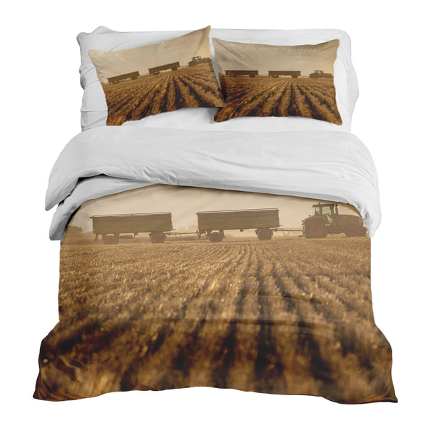 Therapy blanket bedding set, brown, Acker