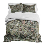 Therapy blankets bedding set white with straw