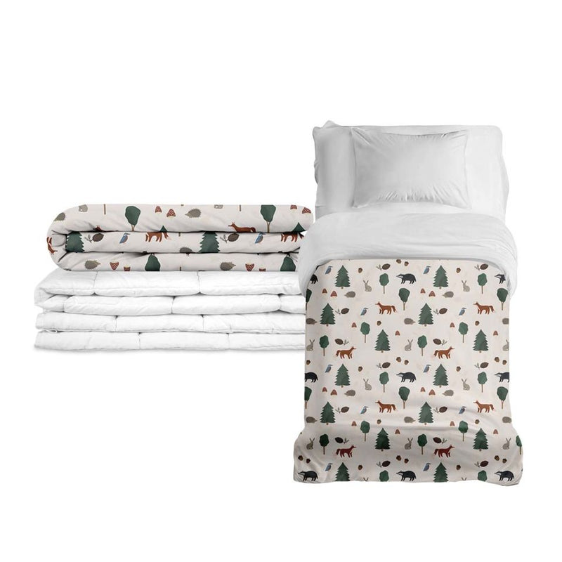 Original therapy blanket - forest animals weighted blanket with cotton cover for children