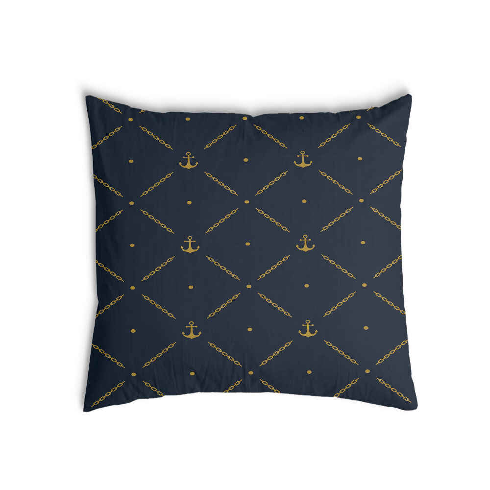 Almohada de salud azul con ancla