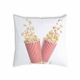 Health pillow white with popcorn