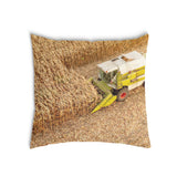 Health pillow, tractor in the field.