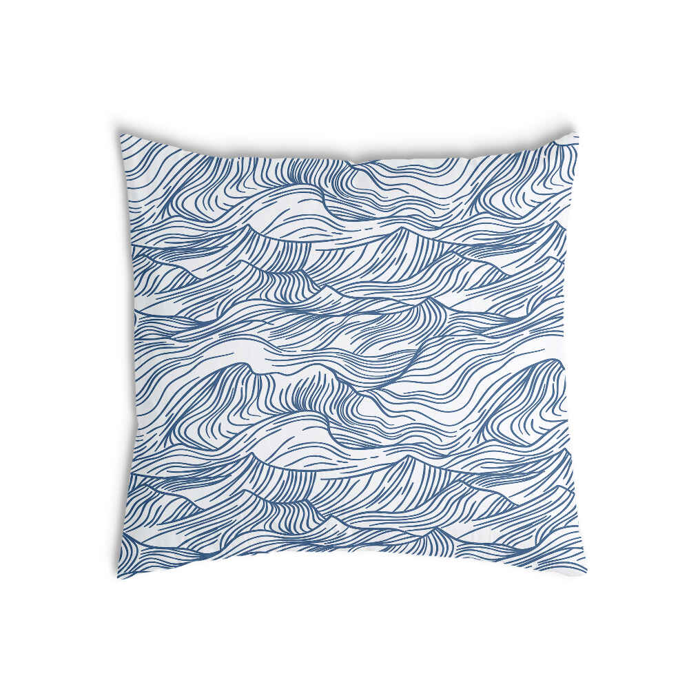 Health pillow waves in blue