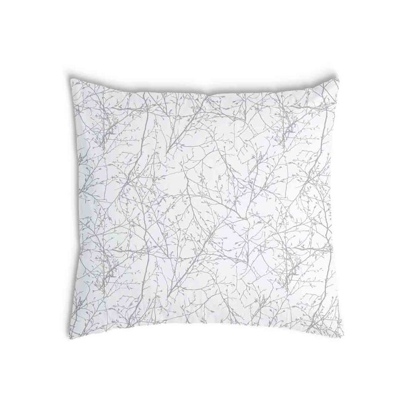 Health pillow white with delicate grey branches