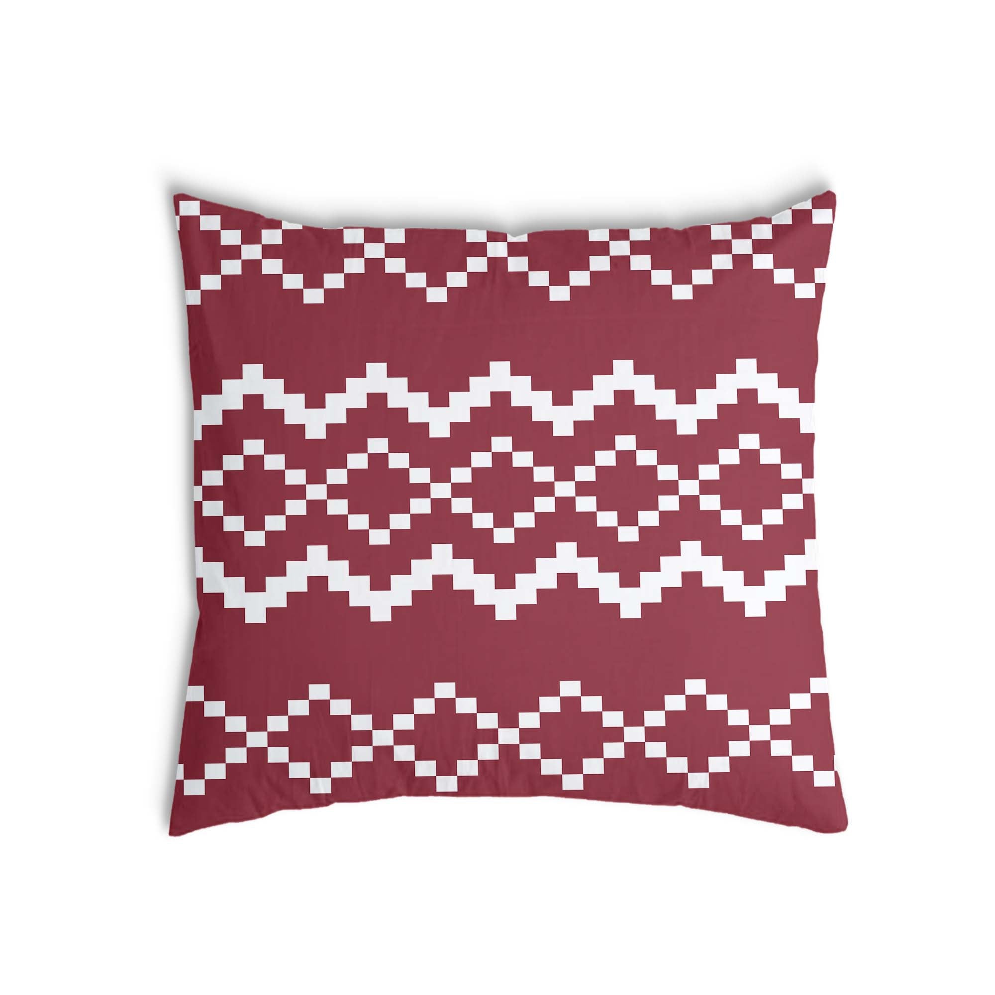 Health pillow with red Christmas pattern